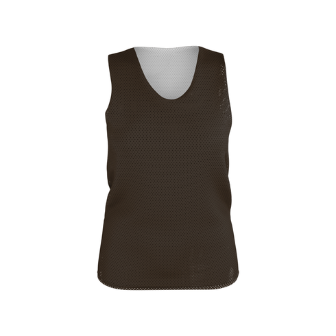 Badger Sport Womens Reversible Mesh Tank, Sizes 2XL-4XL (A00134-056908), Color 'Brown/White'